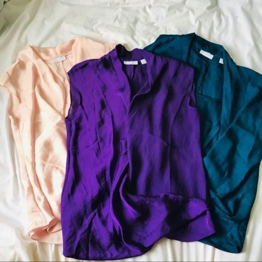 NYC • Surplice Front Wrap Business Blouse